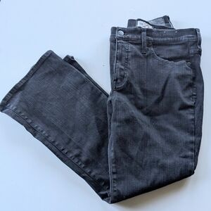 Madewell Mid-rise kick out crop jeans  black Size 32 Great Condition